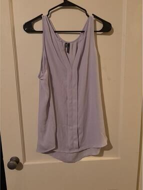 Maurices Lavender Sleeveless V-Neck Blouse Top Size XL